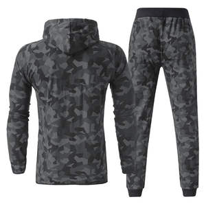 Survêtement camouflage personnalisé pour homme avec logo, sweat-shirt personnalisé, jogging, sweat-shirt à capuche, marque privée, jogging camouflage, sweat-shirt pour homme - Product Image 2