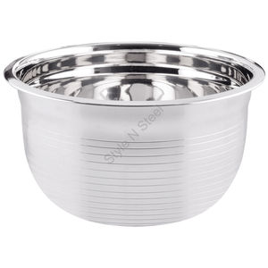 Bols de forme ronde en acier inoxydable Bol de service Collection de bols modernes en acier inoxydable - Product Image 1