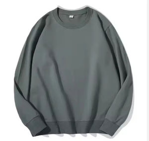 Sweat-shirt pour homme surdimensionné personnalisé, vente chaude, coton uni, col rond, style tendance, motif uni, sweat-shirt d'hiver pour homme - Product Image 4