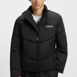 Stylish Design Trendy <b>Men</b> Pufer <b>Jacket</b> With Full Sleeves With Custom Logo Breathable Material With Stand Collar Casual Wear 2026 - Product Image 1