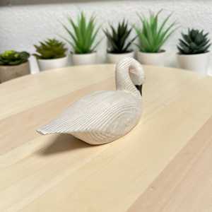 YEEYAYA in ottone intagliato a mano statua di cigno in stile Art Deco scultura in legno per l'arredamento della casa o la decorazione della camera - Product Image 5