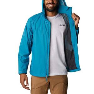 เสื้อแจ็กเก็ตกันน้ำกันลมผ้าไนลอนโพลีเอสเตอร์มีกระเป๋าสไตล์ลำลองสำหรับฤดูหนาว450กรัมโลโก้ตามสั่ง - Product Image 5