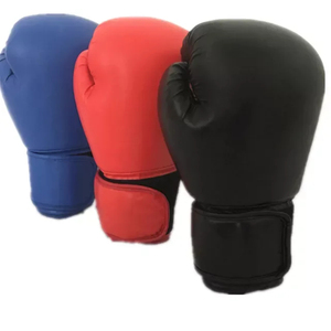Guantes de Boxeo Personalizados de Cuero Vacuno |   Guantes Profesionales de Sparring con Soporte de Muñeca y Cierre de Velcro |   Equipo de Entrenamiento OEM - Product Image 2