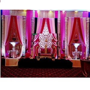 Decoración de escenario de boda musulmana Walima, conjunto de escenario de recepción de matrimonio hindú, decoración de etapas de boda india, fabricante - Product Image 1