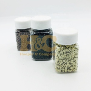 1000 PCS Stainless Steel <b>Micro</b> Rings Beads Hair <b>Extensions</b> for Barbershop Use Custom Color Bulk Packaging - Product Image 3