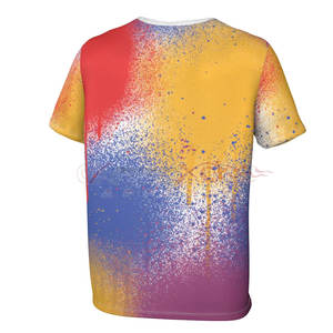 All Over Printed Sublimation T Shirt Men Casual Fit Short Sleeve Polyester Top Full Sublimation T Shirt - Product Image 2
