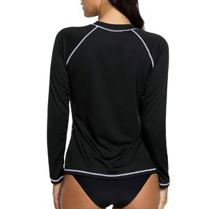 Athletic <b>Womens</b> MMA <b>Rash</b> <b>Guard</b> for Training Swimming Surfing Providing Breathable Stretch Fabric Quick Dry Full Sleeve - Product Image 3