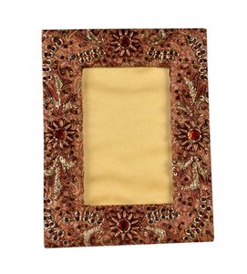 Marco de fotos de madera natural de alta calidad decoración del hogar pintada en rojo al por mayor - Product Image 1