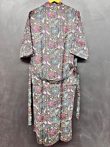 Kimono largo de algodón hecho a mano con estampado de bloques para mujer, ropa de dormir de gran tamaño ecológica Hippie bohemio, camisón de dama de honor - Product Image 5