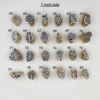 Blocs en bois faits à la main pour l'impression, l'artisanat au henné, le tamponnage sur papier, blocs d'impression en bois sculpté, tampons textiles en bois, mini-blocs d'impression