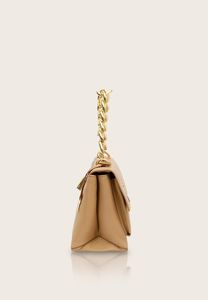 Sac à bandoulière en cuir Cosmos Tan de qualité supérieure pour femmes avec poignée en chaîne plaquée or sac à bandoulière Messenger pour femmes - Product Image 5