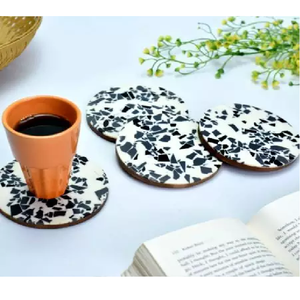 ถาดรองแก้วชาทำจากไม้,อุปกรณ์เสริมเรซิ่นสำหรับบ้านโรงแรมร้านอาหารธุรกิจ - Product Image 2