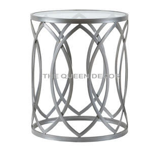 Nuevo diseño de aluminio, latón, antiguo, crudo, mesa auxiliar superior, muebles modernos con acento mínimo, sala de estar para el hogar - Product Image 3