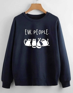 Custom Men's Winter Casual Embroidered Long-Sleeved Crew Neck Pullover 100% Cotton Loose Fit - Product Image 6