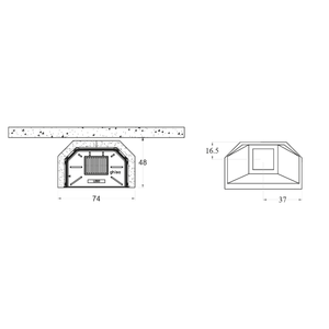 Chimenea de Leña Prefabricada de Hierro Fundido Open Hearth M80TGH - Product Image 4
