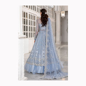 Ropa de Boda nupcial última llegada 2024 mejor calidad diseñador pesado dos tonos seda Lehenga Choli mejor precio proveedor de Surat - Product Image 2