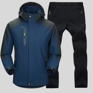 Conjunto Cortavientos con Capucha para Invierno, Diseño Personalizado, Panel de Trabajo para Adultos, Conjuntos Deportivos Casuales para Hombre al por Mayor - Product Image 4