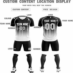 Maillots de football pour hommes personnalisés en gros, 100% coton, style décontracté, design brodé, uni, personnalisé, téléchargé par Dress Sports - Product Image 6