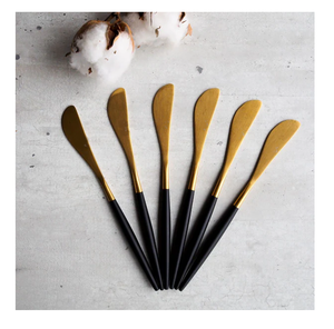 Couteau à beurre nouvelle vente ensembles de couverts couverts coupe fromage couteau à beurre en laiton Antique fournisseur en gros - Product Image 6