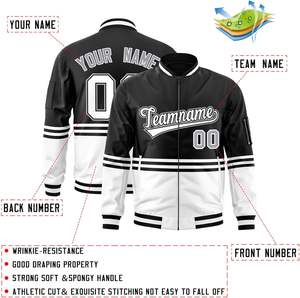 Veste universitaire unisexe avec fermeture éclair sur le devant Marque personnalisée disponible en usine OEM Production directe - Product Image 3