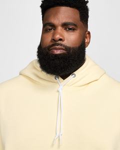 Sweat-shirt à capuche surdimensionné pour homme de haute qualité avec logo personnalisé, 100% coton molletonné, respectueux de l'environnement, avec épaules tombantes, pour l'hiver - Product Image 3