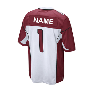 Camiseta con cuello en V estirable y transpirable con panel sublimado de fútbol americano de equipo personalizado - Product Image 1