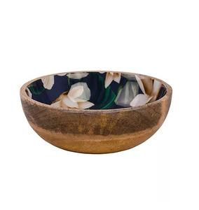 Producto de tendencia Cuencos de madera natural Tamaño personalizado Tazón de madera con acabado de esmalte de Acacia Tazón para servir. - Product Image 4