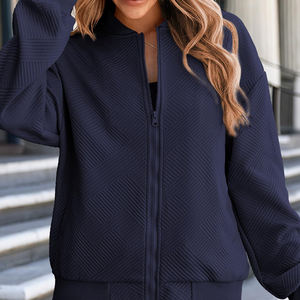 Chaqueta Bomber de Moda con Cremallera y Manga Larga para Mujer, Abrigo Cálido y Transpirable para Invierno, MOQ Bajo - Product Image 4