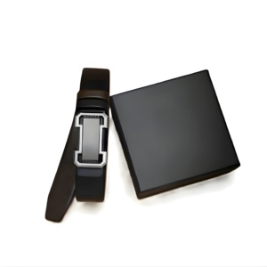 Cinturones Importados para Hombre con Hebilla Negra Ajustable de Calidad Premium con Bloqueo Automático, Accesorios Duraderos para la Cintura, Estilo Moderno para Uso Diario - Product Image 1