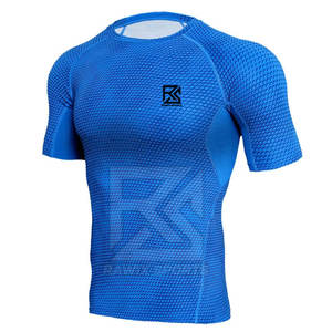 Camisetas de Compresión de Alta Calidad OEM para Hombre, Camiseta Deportiva Ajustada para Entrenamiento, Camiseta de Compresión para Gimnasio - Product Image 3