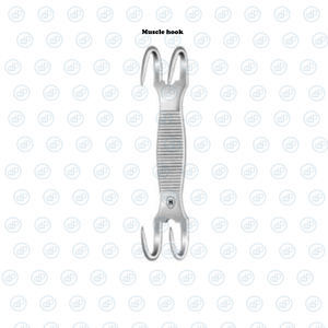 Haute qualité BYDADDY D PRO Double extrémité 6.5 cm (2.5 '') crochet musculaire en acier inoxydable norme allemande Sharp 2 Instrument chirurgical - Product Image 1