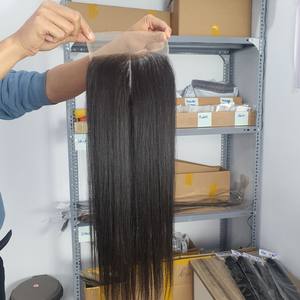 Extensiones de cabello virgen de Vietnam 13x4 Lace HD Super Double Drawn Raw Bone Straight Wave Style de 8 a 30 pulgadas - Product Image 2