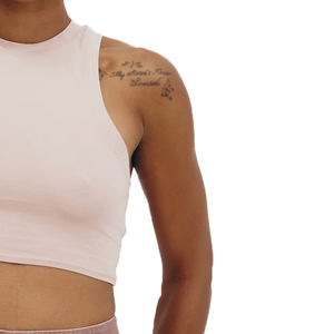 Top corto liso recortado para mujer, camiseta sin mangas de tamaño Regular de calidad superior, camiseta sin mangas sostenible superventas para mujer - Product Image 5