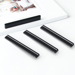 Poignée de meuble en alliage de zinc, style minimaliste moderne, barre droite, noir mat, pour cuisine, salle de bain, tiroir, armoire, meubles - Product Image 2