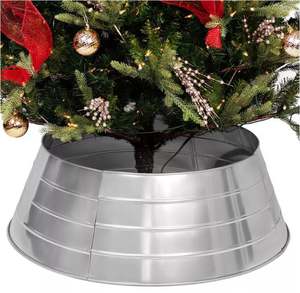 ปลอกคอต้นไม้สีเงินเหล็ก ตกแต่งคริสต์มาส คุณภาพสูง ขายดี ฐานตั้งต้นไม้ ดีไซน์หรูหรา ตกแต่งบ้าน ปีใหม่ งานเลี้ยงคริสต์มาส - Product Image 2