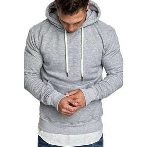 Sweats à capuche surdimensionnés pour hommes personnalisés, 100% coton biologique, sweats à capuche en molleton lourd, logo streetwear, vêtements OEM ODM - Product Image 1