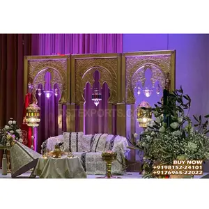 Kraliyet düğün resepsiyon gece 3D çerçeveleri dekor trend düğün sahne zemin çerçeveleri tasarımcı 3D çerçeve zemin düğün için