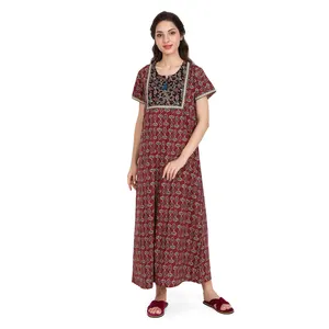 Professionals in Selling Latest Cotton Indian Printed Different Nighty Designs for Women at Competitive Price