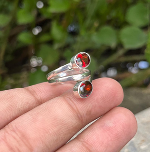 แหวนหรูสำหรับผู้หญิงเครื่องประดับงานแต่งงานแบบปรับได้สไตล์โบฮีเมียนโกเมนคริสเตียนราคาดีที่สุด - Product Image 6