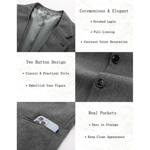 Chaqueta de chaqueta de uniforme de negocios para hombre de alta calidad elegante moda para caballeros - Product Image 6