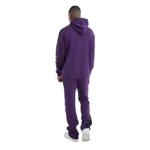 Custom Printed Acid Wash Winter Solid Unisex Hooded 100% Cotton Sweat <b>Suits</b> Set Eco-Friendly Breathable Sportswear - Product Image 2