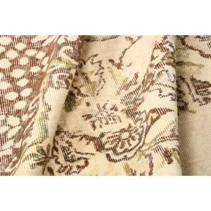 Vintage 2.3x4 ft Small Rug, Turkish Rug, <b>Brown</b> Patchwork Rug - Product Image 5