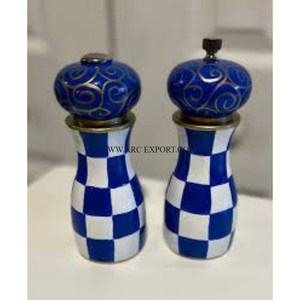 Nuevo Material de estaño galvanizado Decoración de Mesa Grande Sal y pimienta Juego de 2 Restaurante y boda Cocina Especias Sal y pimienta - Product Image 4