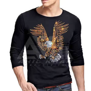 Camisetas de Hombre con Pedrería de la Mejor Calidad, Estilo Nuevo, Hechas a Medida, Ropa de Verano, Poliéster/Algodón, Secado Rápido y Transpirable - Product Image 2