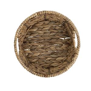 Cesta de Almacenamiento Decorativa Redonda Tejida con Jacinto de Agua, Cesta de Almacenamiento Hecha a Mano, Ecológica, Hecha en Vietnam - Product Image 5