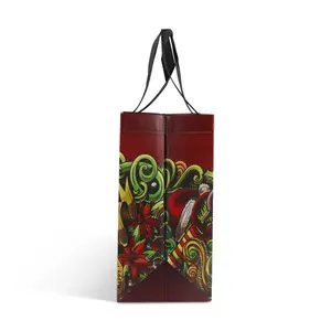 Bolsas de supermercado portátiles de nailon plegables ecológicas reutilizables, bolsa de compras plegable de poliéster con personalización - Product Image 2