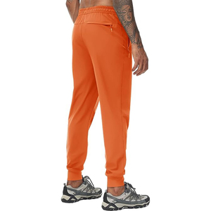 Pantalon de jogging style urbain pour homme, design minimaliste, taille élastique, cordon de serrage, léger, coupe ajustée - Product Image 3