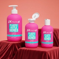 Flacon pompe rose personnalisé tout-en-un en PEHD pour lotion, flacon pompe moussant pour nettoyant visage, savon liquide, gel douche, contenant pour soins de la peau