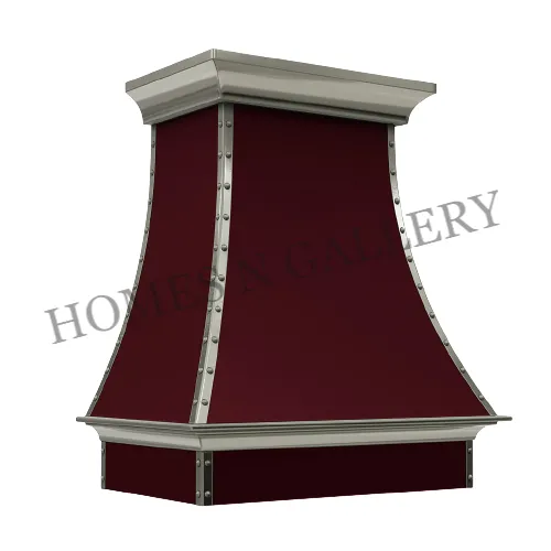 New arrival high quality amazing powder coated finishing stainless steel wall mounted range hood canopy chimney & kitchen island