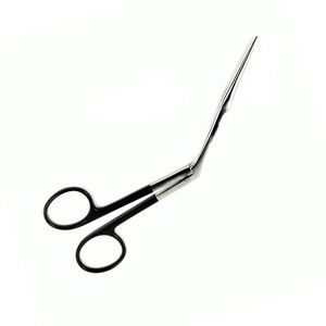 Ciseaux incurvés Supercut nasaux Poignée enduite noire Ciseaux nasaux d'hôpital de chirurgie plastique d'acier inoxydable - Product Image 3